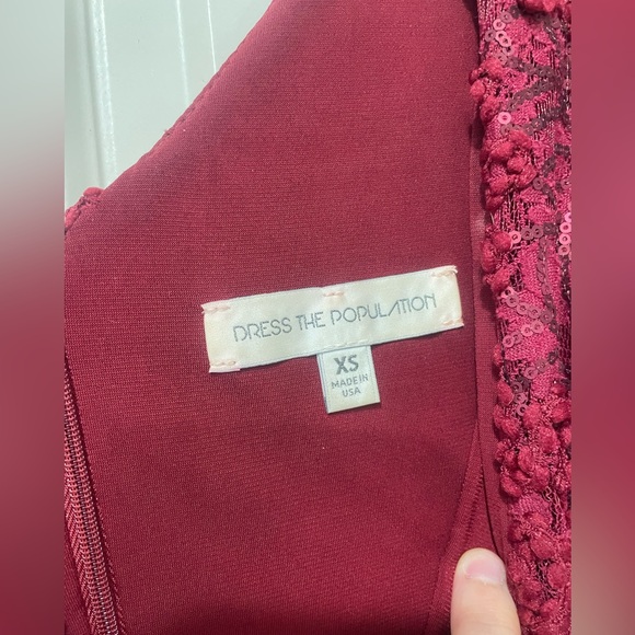 Dress the Population Red Mini Dresss - Picture 3 of 3